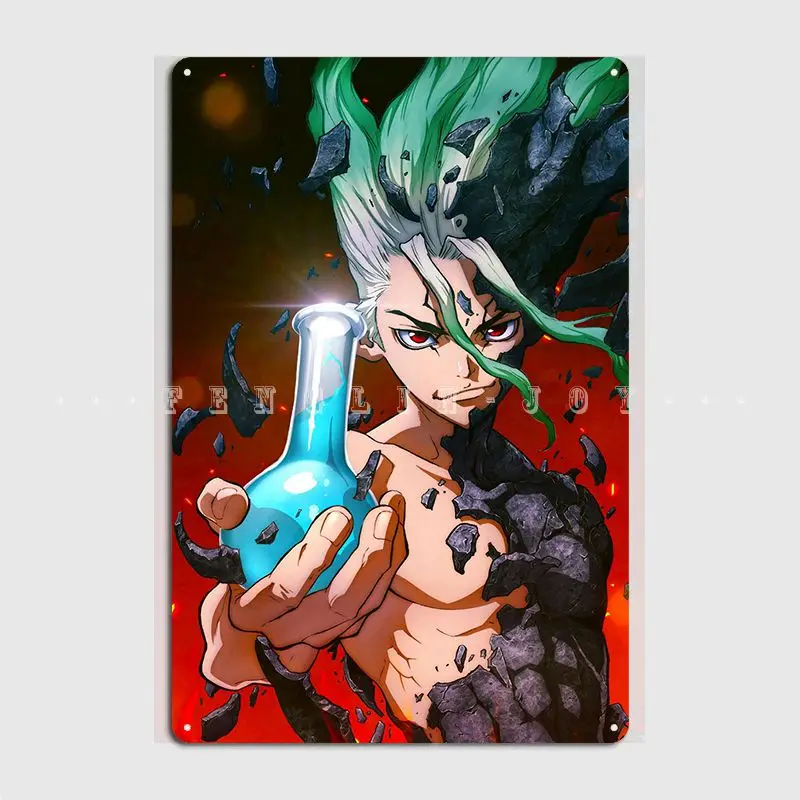 

Senku Ishigami Metal Plaque Poster Club Club Bar Classic Mural Painting Tin Sign Poster