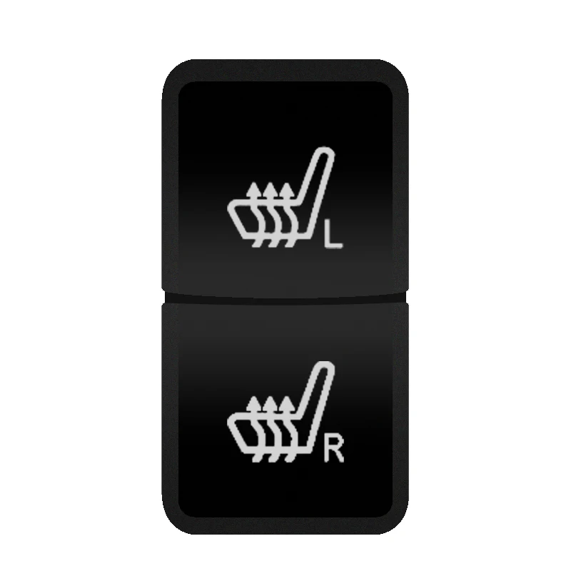 

Оранжевая светодиодная подсветка, двойной кнопочный переключатель, обогреватель вентилятора, передняя и задняя подсветка, 12 В, автомобильный переключатель для TOYOTA Landcruiser Prado RAV4 Tacoma