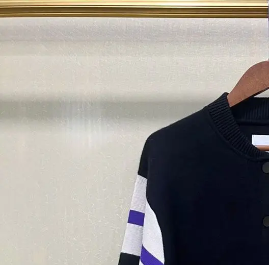 

Women O-neck Striped College Style Long Sleeve Baseball Jersey