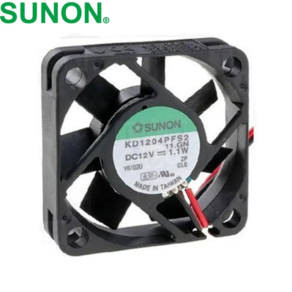 KD1204PFS2, 11.GN DC 12 В 1,1 Вт, 40x40x10 мм серверный квадратный охлаждающий вентилятор для SUNON