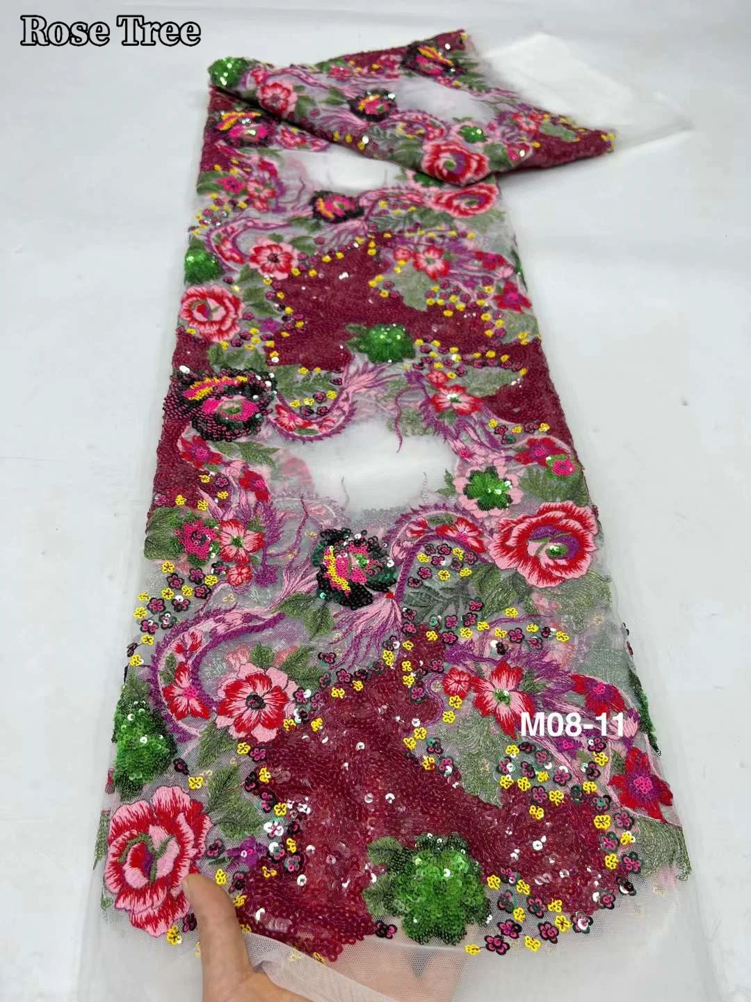 Роскошные африканские кружевные ткани 2024 бусин вышивка женское синее Тюлевое