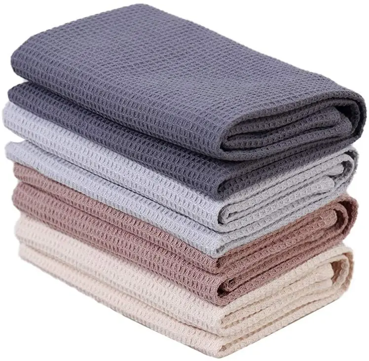 

Dish Towels Set, 100% Cotton Waffle Weave Kitchen Towels 4 Pieces, Super Absorbent Kitchen Hand Dish Cloths