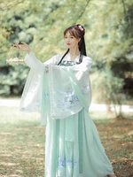new 6meters hanfu suit female waist embroidered skirt hanfu women princess folk dance clothing spring and summer