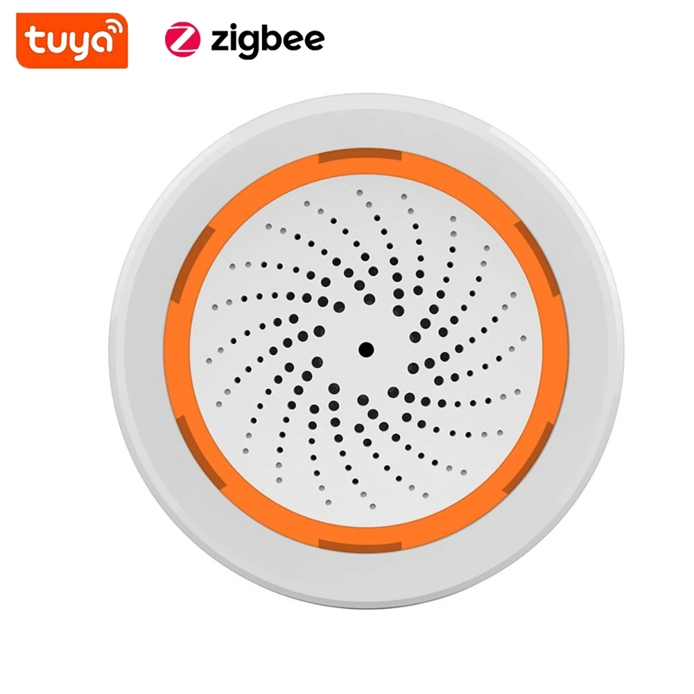 

Tuya Zigbee Siren Sound Light Alarm App Remote Control Home Security Protection System Sound Light Sensor Smart Alarm Siren