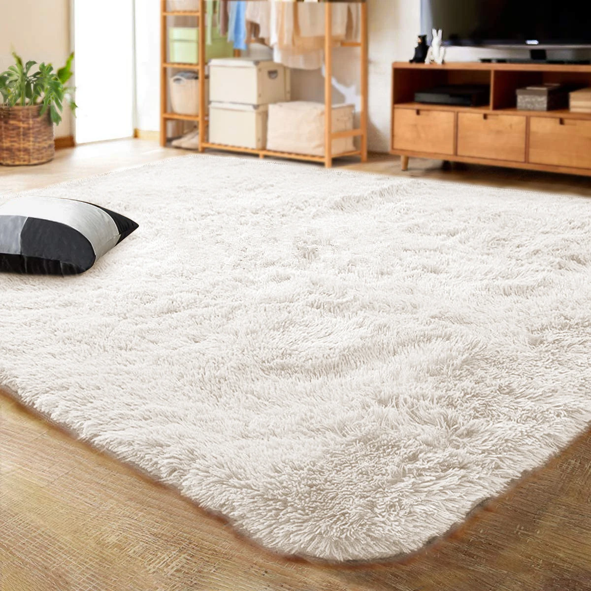 Large Carpet 183X275cm Decor Rugs Fluffy Thick Plush Carpet for Living Room Soft Fluffy Carpet Decoration Dorm Non-Slip Carpet