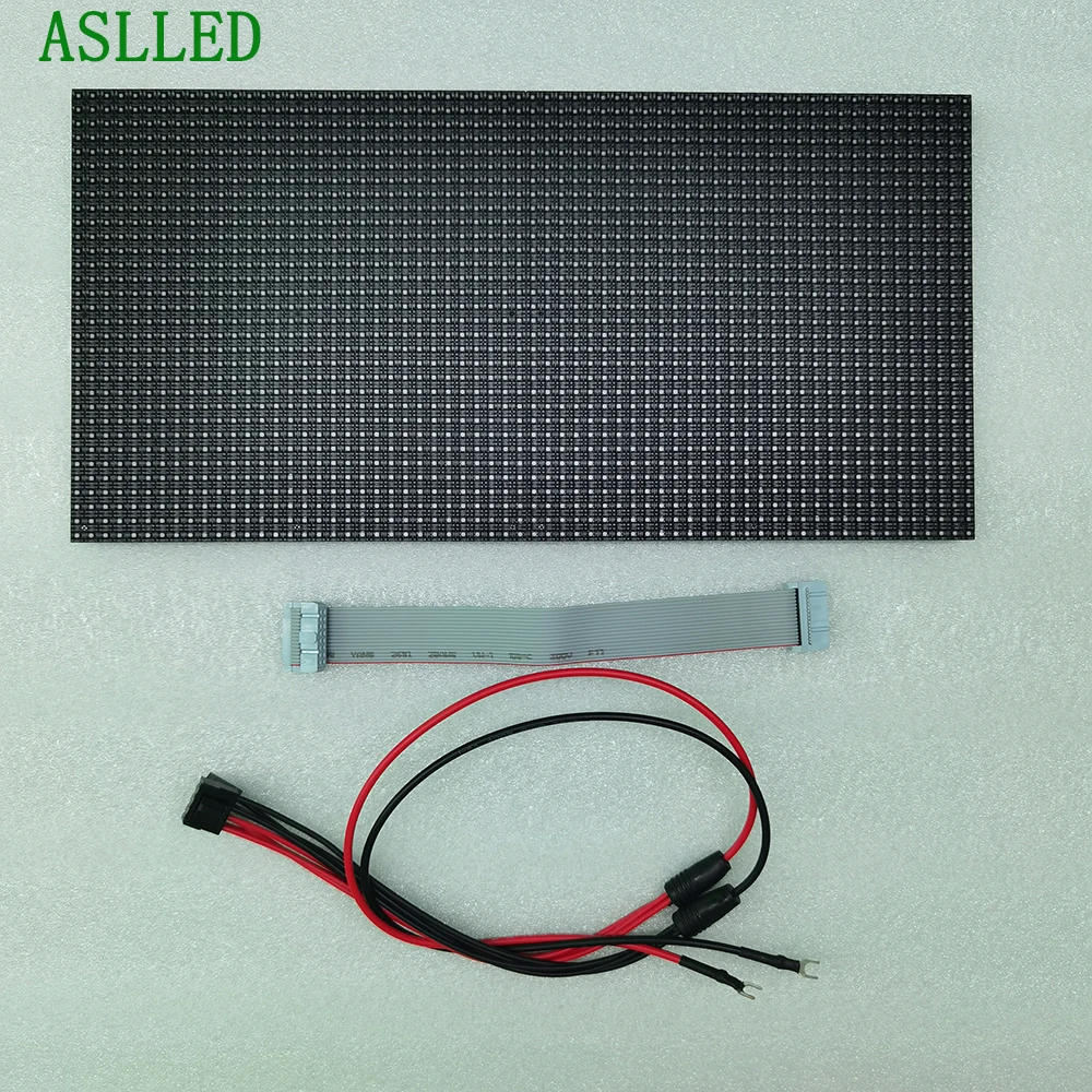 Фото Панель Led P5 Крытый RGB светодиодный дисплей Модуль 16Scan 320x160mm 64×32 точек с использованием для pantalla светодиодный бесплатный кабель для светодиодного модуля HUB75 SMD №3