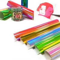 colorful glitter gradient vinyl roll self adhesive craft sign making mug waterproof sticker cupglass decal xmas card