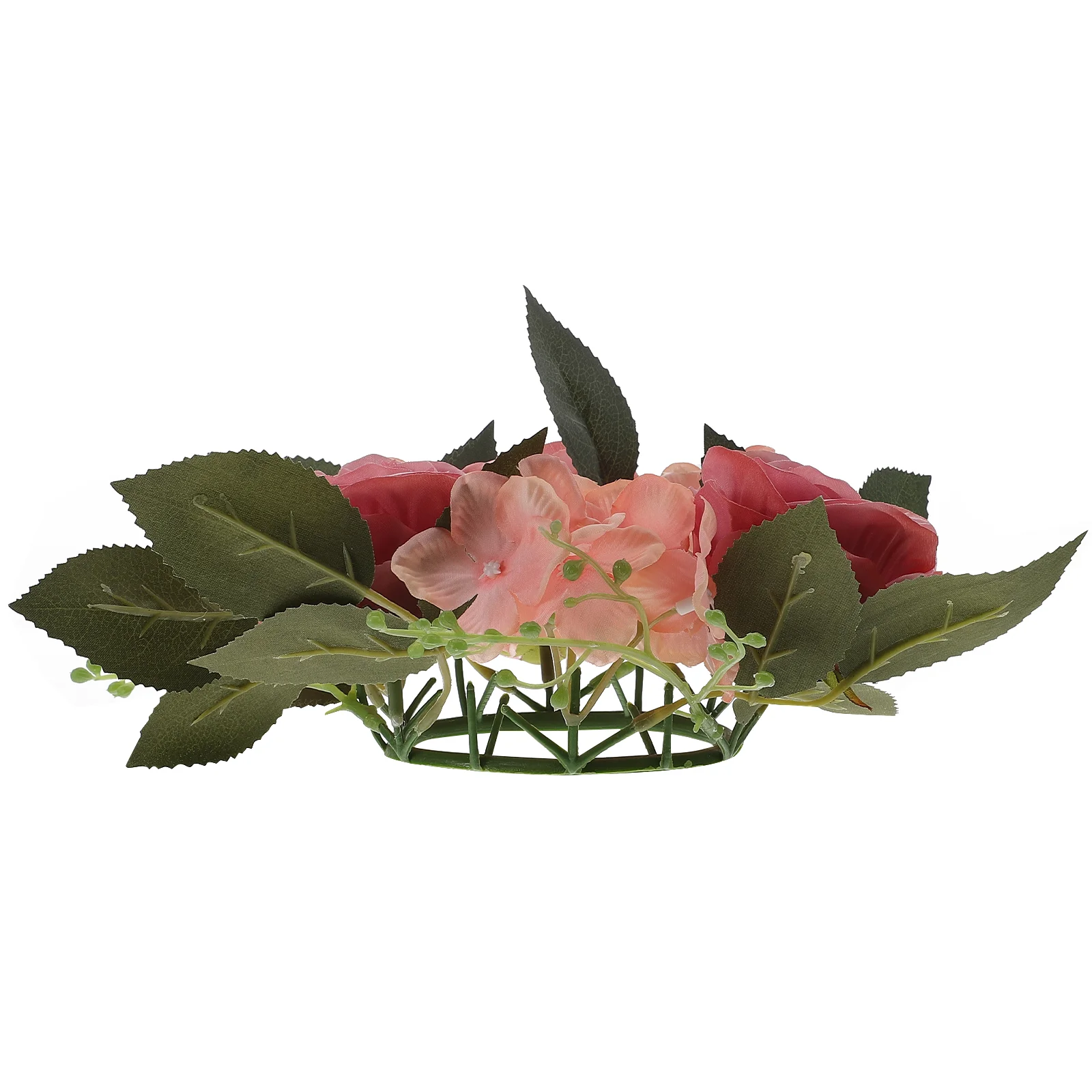 

Wreath Flower Rings Ring Holder Wreathscenterpieces Tables Advent Rose Floral Door Mini Pillar Artificial Summer Rustic Fall