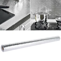 40cm100cm waterproof oil proof aluminum foil kitchen wall sticker high temp resistant for kitchen home renovation