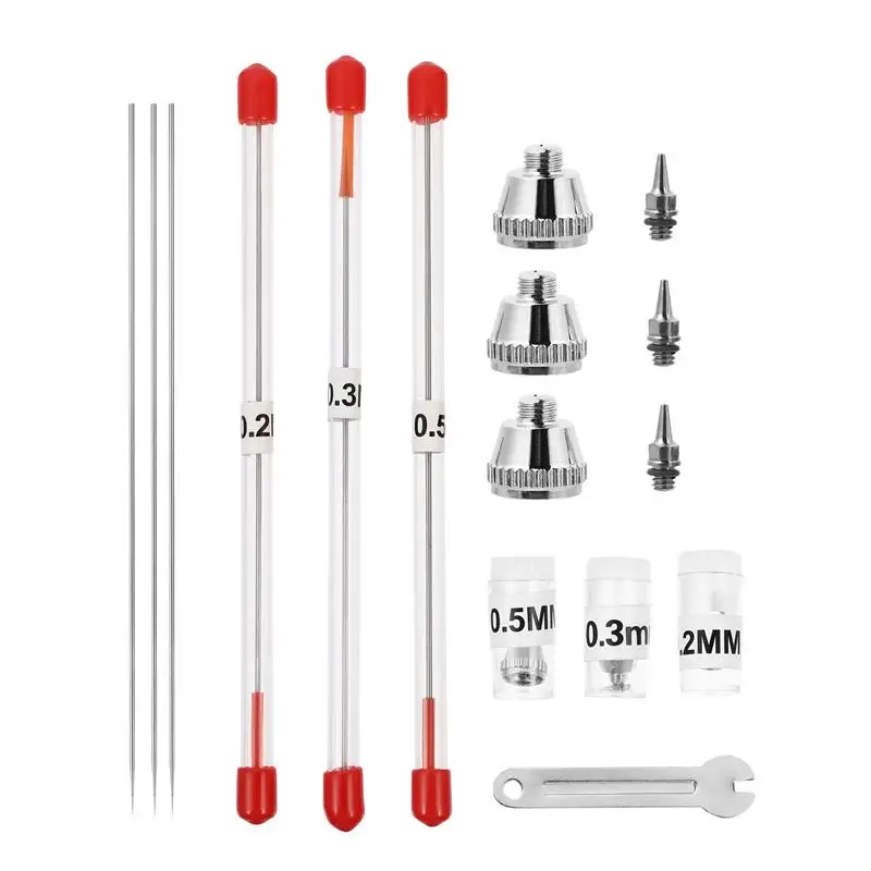

3mm Cap Replacement Tips Airbrush Air Nozzle Machine Sprayer Needles 2mm Set Painting Accessories Part Brushes Needle 0. Spray