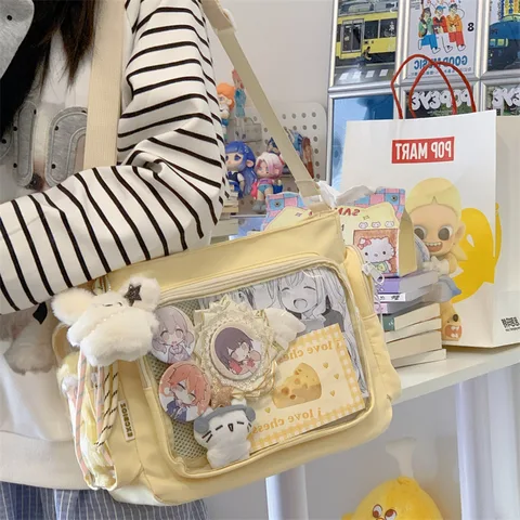 Прозрачная универсальная сумка через плечо, женская модная сумка через плечо, большая вместительная простая школьная сумка-мессенджер