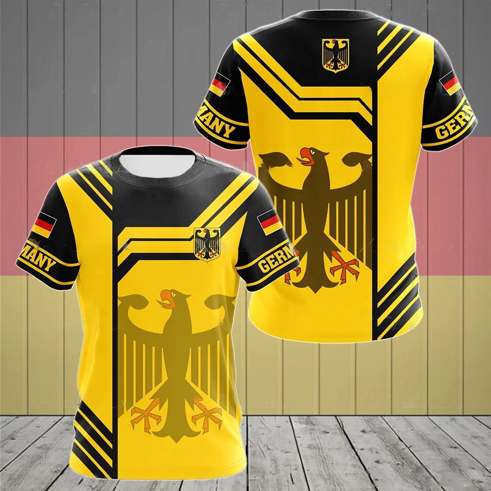 Мужская футболка с немецким национальным гербом и 3D принтом летняя Tough Guy
