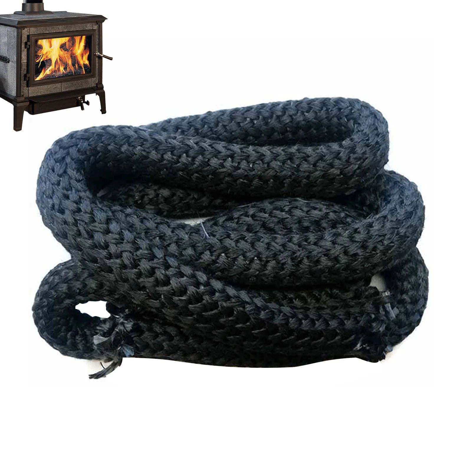 

Stove Replacement Gasket Round Stove Door Gasket Seal Gasket Rope Replacement Seal For Wood Burning Stove Or Fireplace Doors