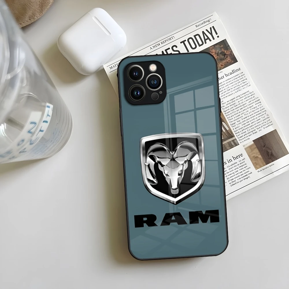 Чехол для телефона RAM Trucks Performance Iphone 16 15 14 12 11 13 Pro Max Mini X Xr Xs Se 8 стеклянная крышка Puls