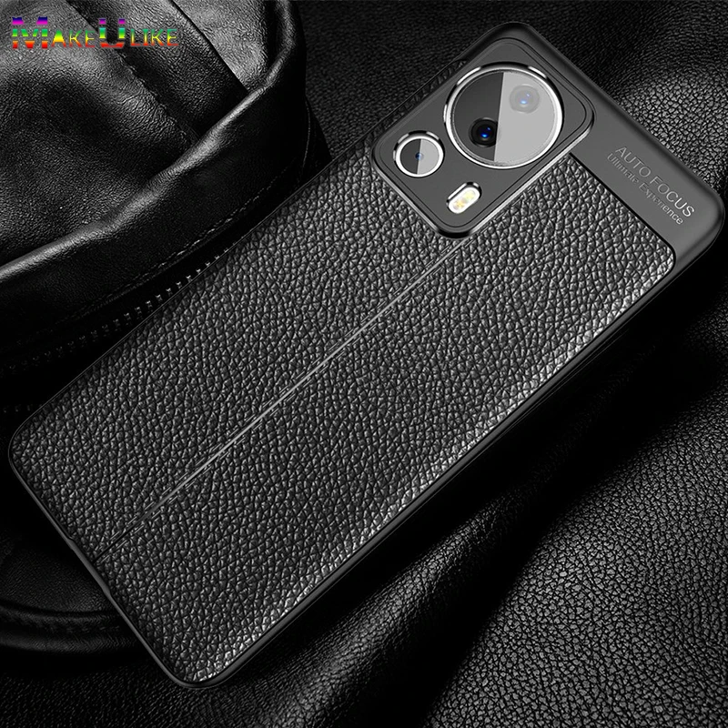 

Soft Phone Case for Xiaomi CIVI 2 Case Leather Grain Silicone Shockproof Back Cover for Xiaomi Civi2 Civi 2 Case