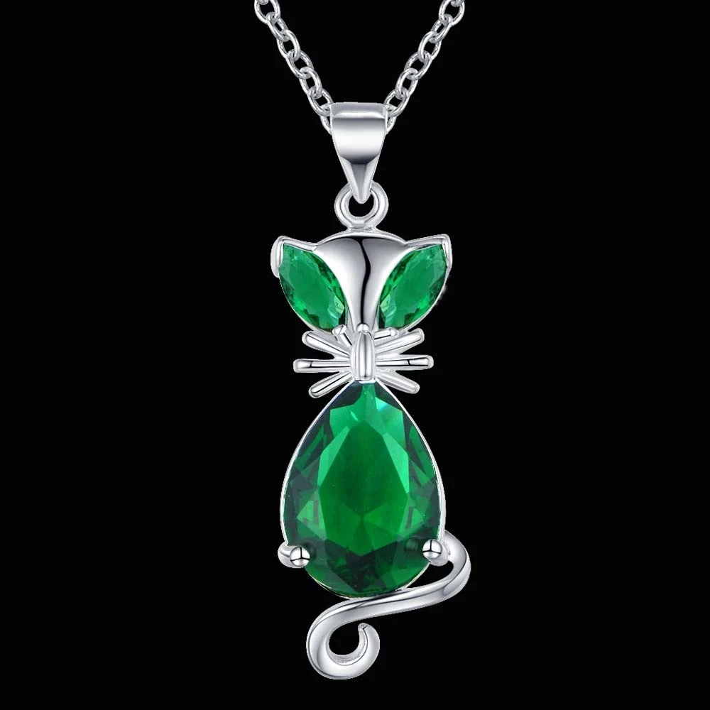 Лидер продаж Новинка 925 серебряный Благородный красный синий зеленый кристалл