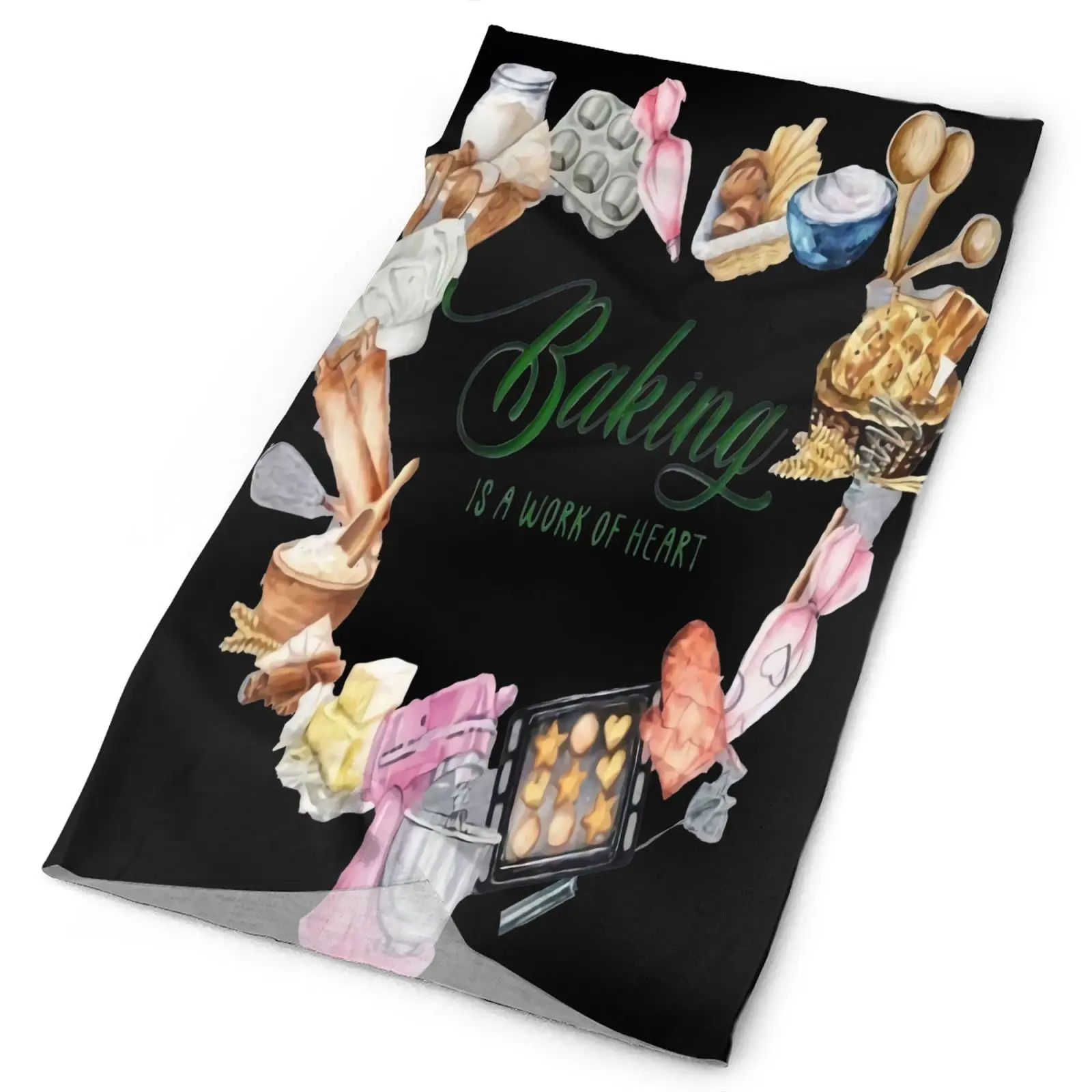 

Baking Work Of Heart For You Men's Bandana Mask For Men Bandana With Ears Military Bandana Man Men's Bandana Bandana For Women