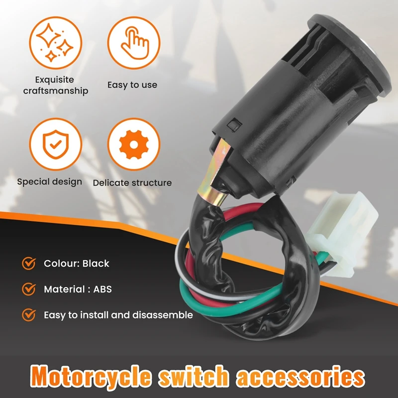 4-проводной ключ зажигания для 50CC 110CC 125CC 250CC Quad Dirt Bike ATV