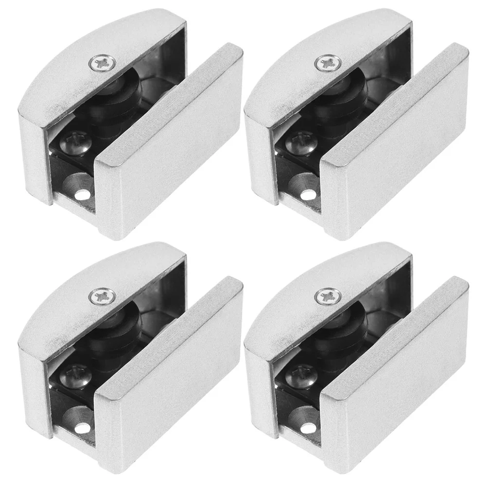

4pcs Shower Door Guide Adjustable Shower Door Track Shower Door Bumper
