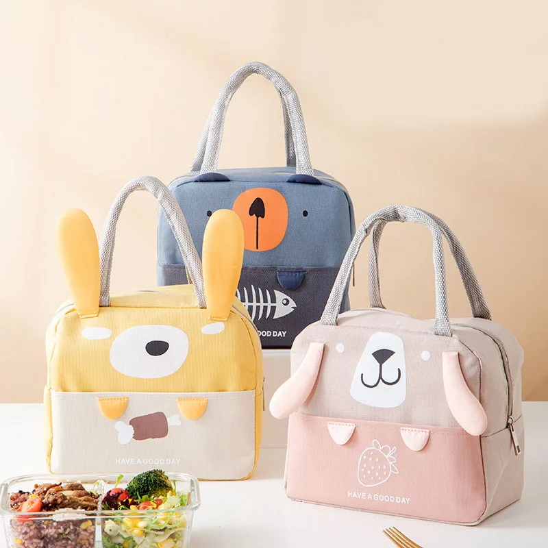 

Детский Ланч-бокс с мультяшным принтом, Портативный Ланч-бокс для пикника