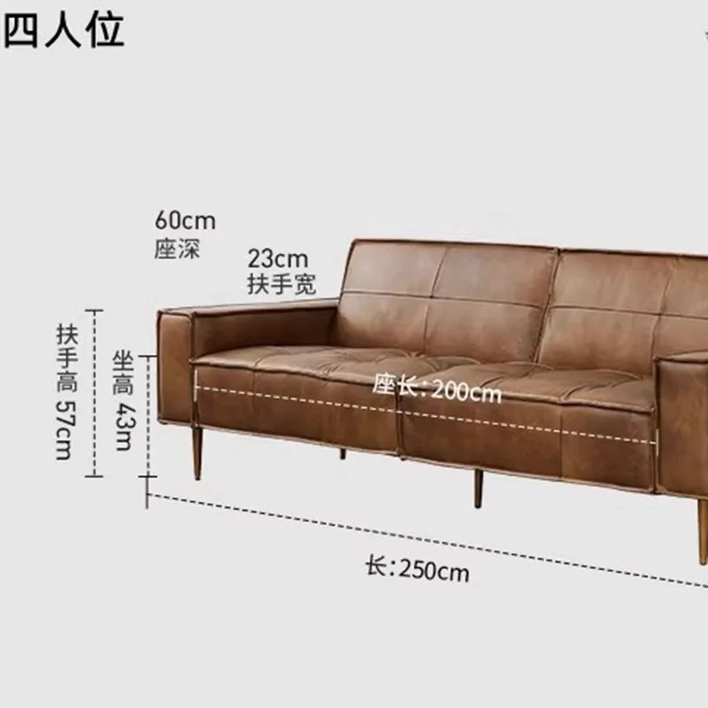 Современные кожаные диваны для гостиной в скандинавском стиле минималистичный