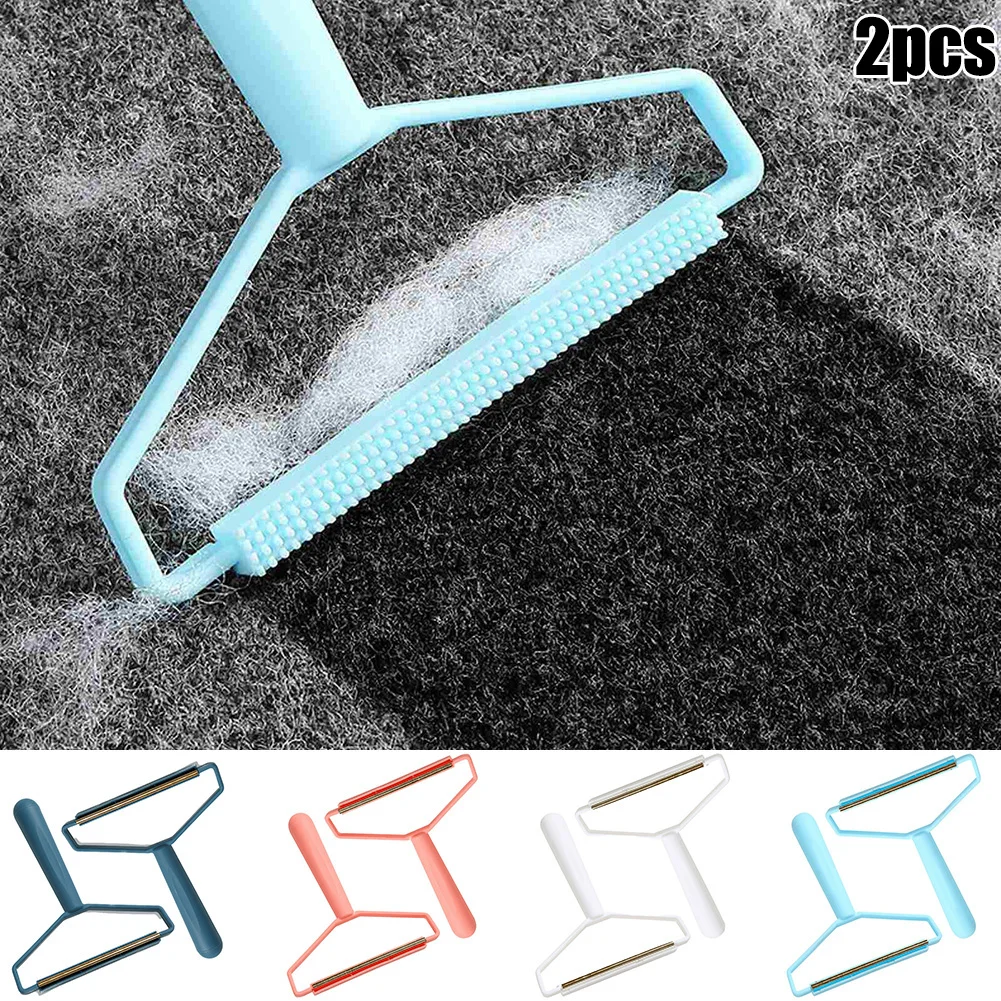 

2Pcs Portable Lint Remover Manual Lint Clothes Brush Clothes Remover Fuzz Fabric Shaver For Woolen Coat Sweater Fluff Remover
