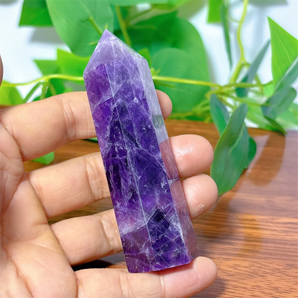 Романтический аметистовый точечный камень, натуральный кристалл ...