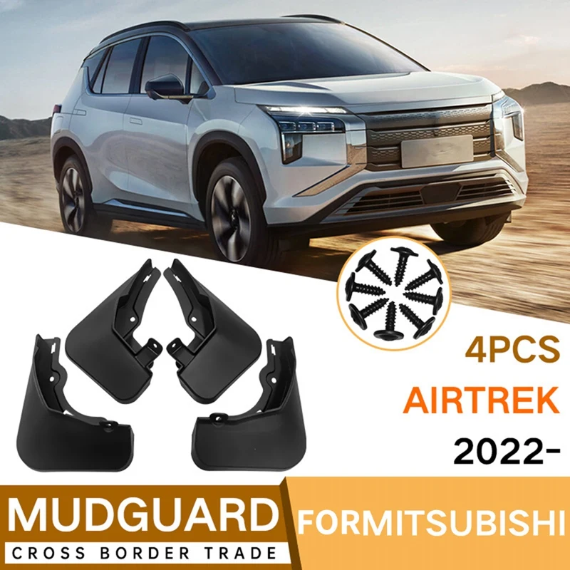

Car Mudflaps For Mitsubishi AIRTREK 2022 Mudguards Fender Flap Splash Guards Cover Mud Auto Parts Car Wheel Accessories