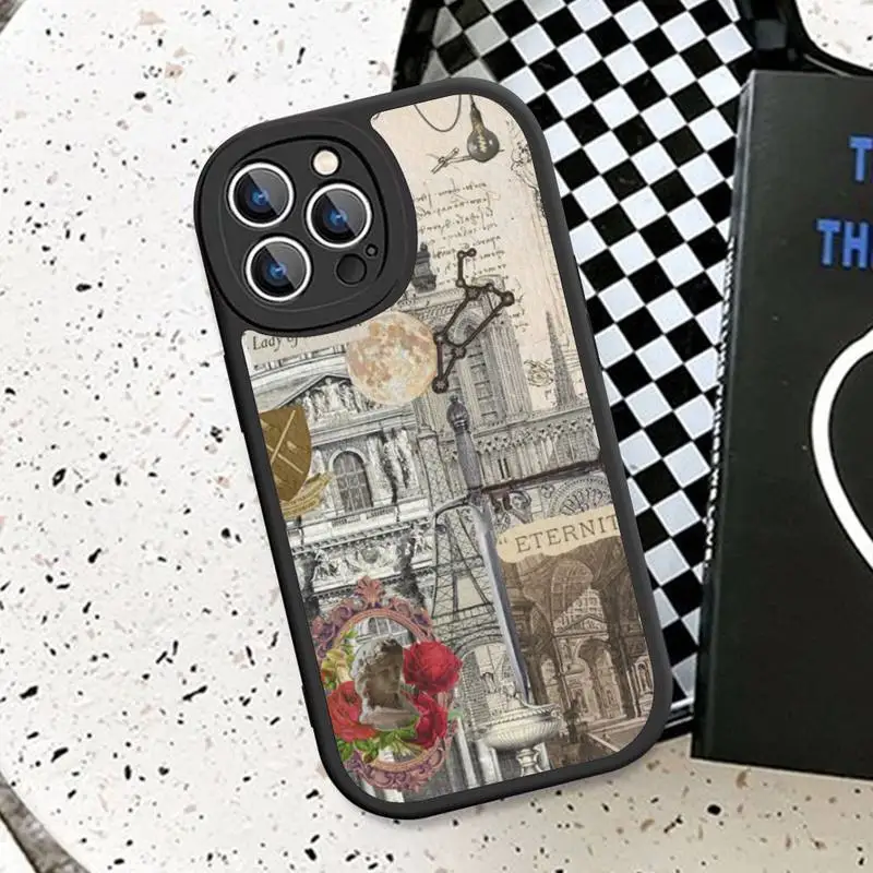 World Famous Building Travel Phone Case Hard Leather For iPhone 14 13 12 Mini 11 14 Pro Max Xs X Xr 7 8 Plus