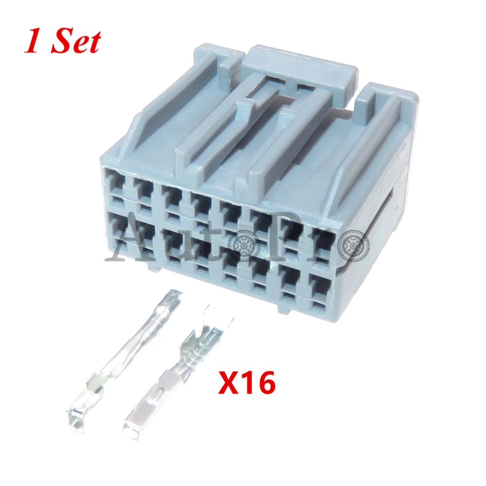 1 комплект, 16 отверстий, Автомобильная Мультимедийная панель управления, разъем, автомобильный усилитель мощности, Проволочная вилка для Porsche 917981-2 917981-6 30050-16Y