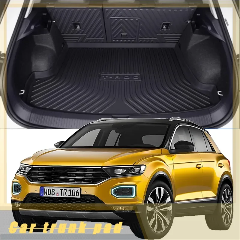 Автомобильный задний багажник грузовой поднос коврик в ковер для Volkswagen T-ROC 2018-2024