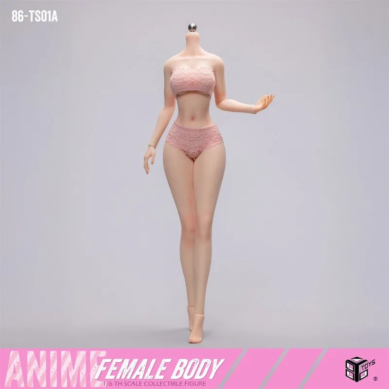 Фото 86TOYS 86-TS01-A Масштабная кукла 1/6 из платинового силикона, женское тело, версия с макияжем, ультрамягкая, с подвижными суставами, для фигурок и кукол №3