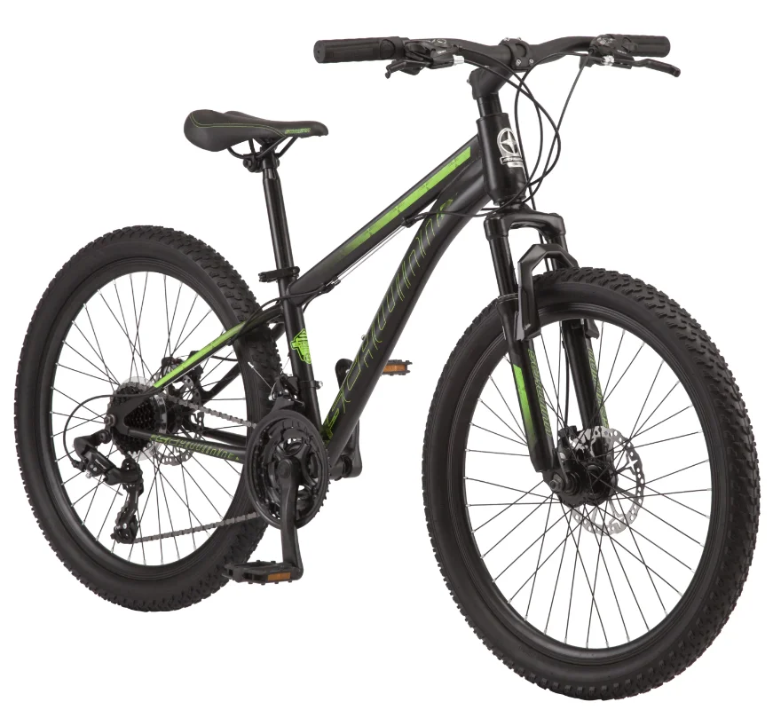 Sidewinder mountain bike, 24-inch wheels, 21 speeds, black /
