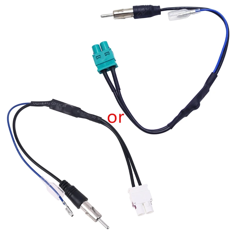 Dual FAKRA RF Radio Antenna Adapter Converter Cable with Amplifier for RNS510/RCD510/310/Golf/MK5/MK6/Passat B6/B7/Tiguan