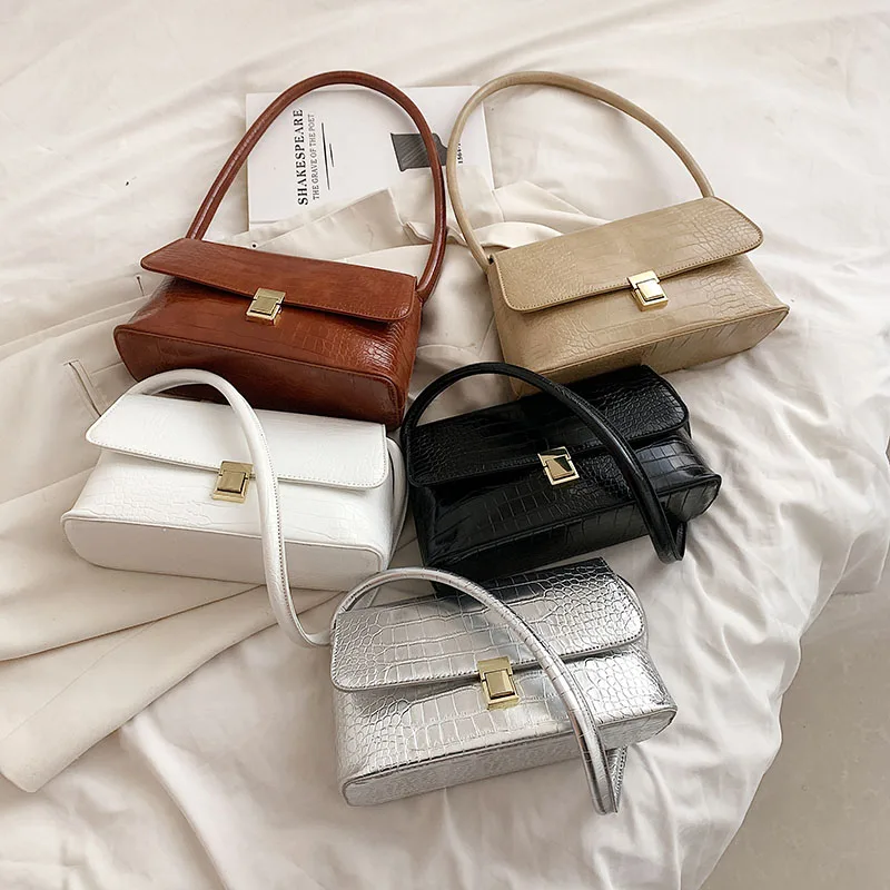 Small Stone Pattern Shoulder Side Bags for Women 2023 Spring Designer Fashion Trend Leather Solid Color Handbags and Purses