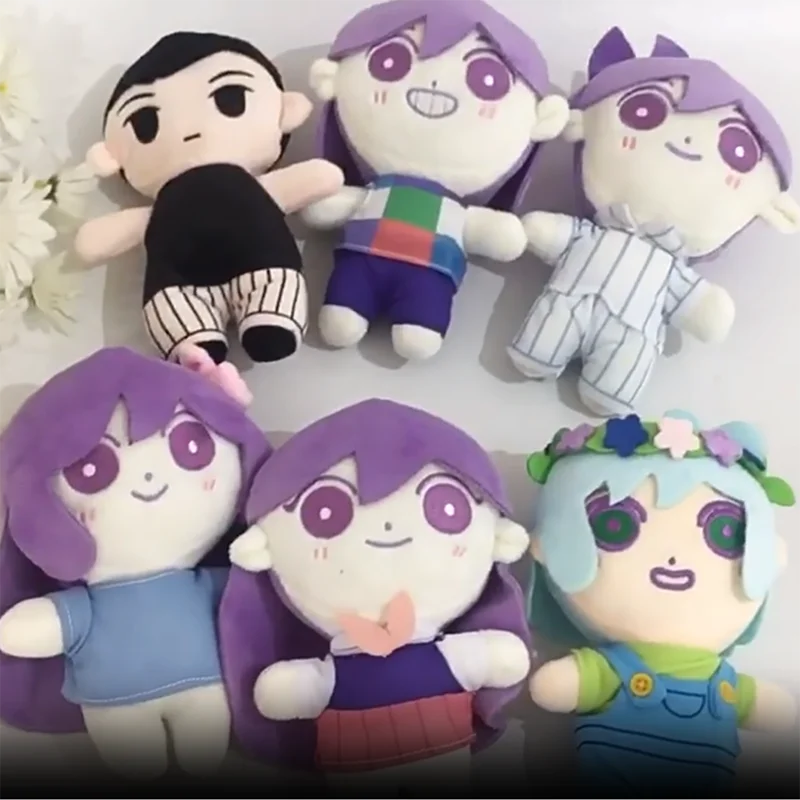 

Omori Plush Toys Cartoon Aubrey Kel Mari Merch Stuffed Dolls Sunny Plushies Figures Game OMORI Cosplay Peluche Pillow Kids Gifts