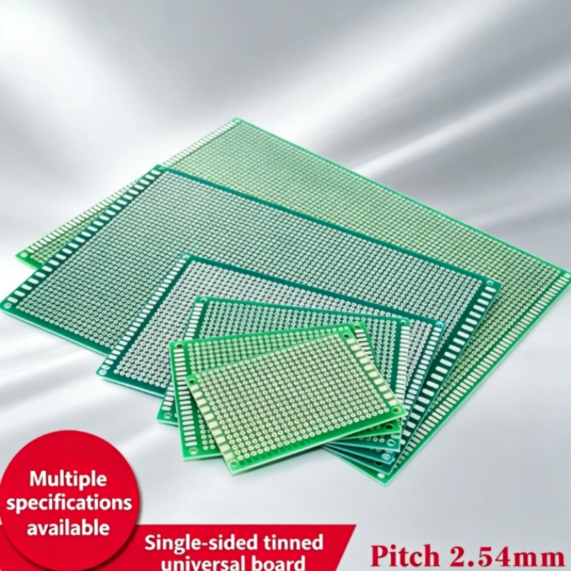 Фото Универсальная односторонняя плата PCB с 7 отверстиями, 9 линиями, 18*30, экспериментальная плата 15*20 см №1