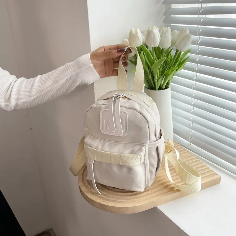 

Solid Color Fashion Women PU Leather Backpack Shoulder Bags For Teenage Girls Multi-Function Bagpack Ladies School Backpack Tote