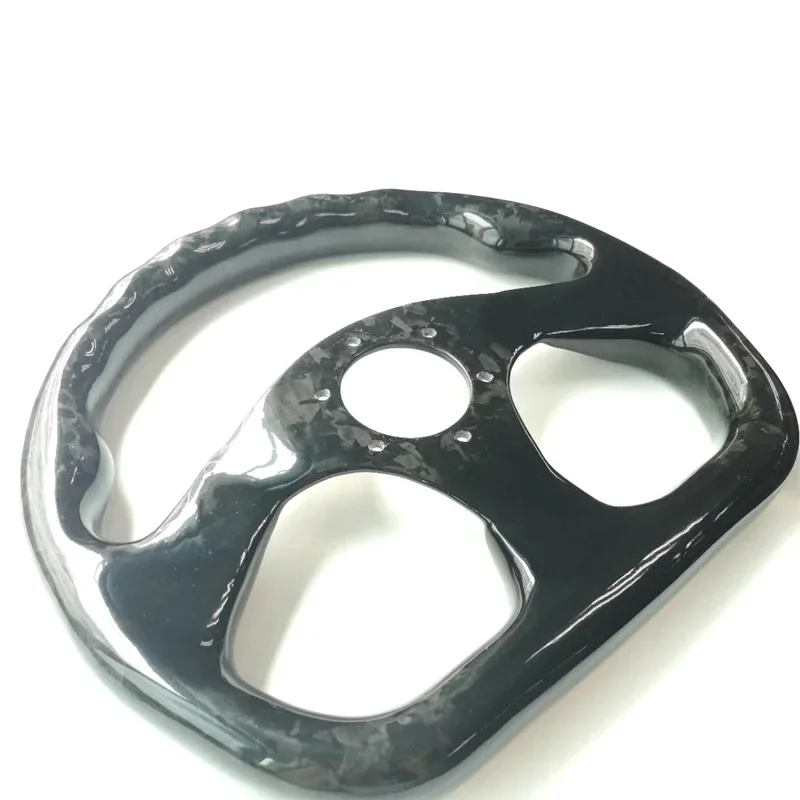 Автомобильное рулевое колесо из углеродного волокна черная ковка диаметр 310 мм