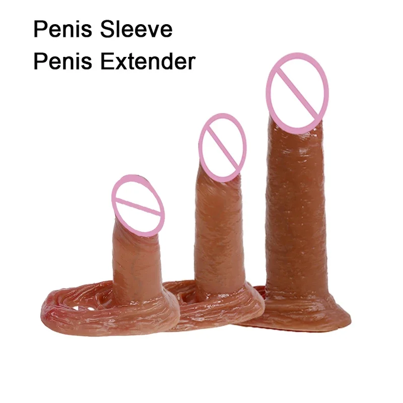 Многоразовый силиконовый увеличитель с задержкой выброса рукав для члена супер