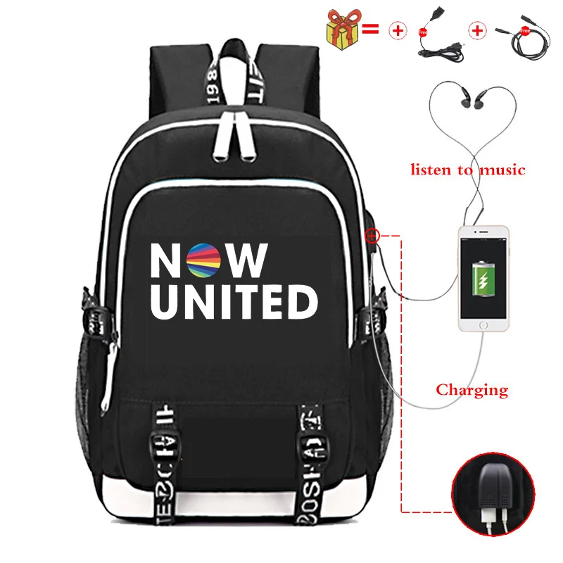 "Школьный ранец с USB-зарядкой для девочек-подростков"