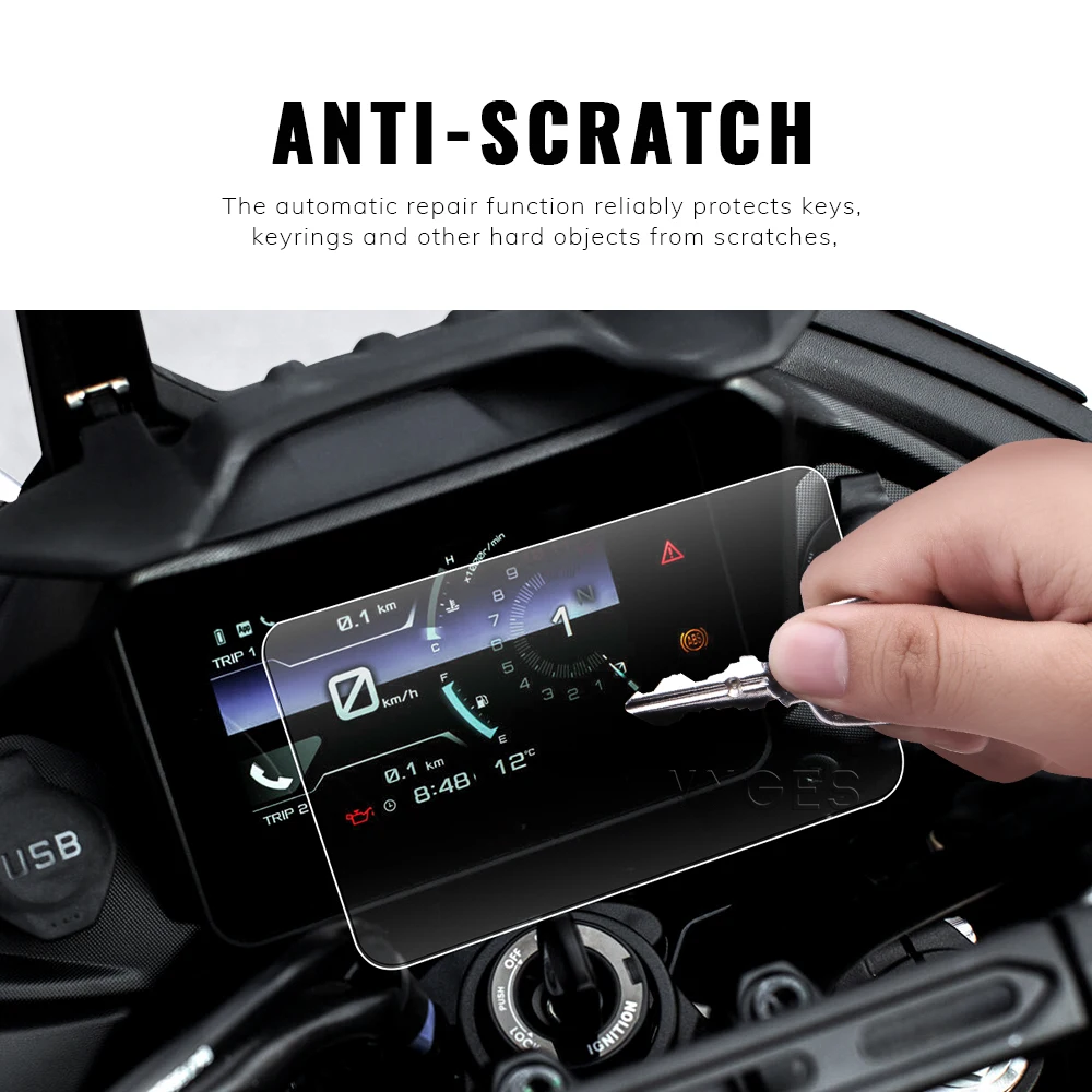 Защитная пленка для TFT-дисплея мотоцикла Yamaha MT-07 MT07 2023-2024 Tracer 7 GT 2023- экрана