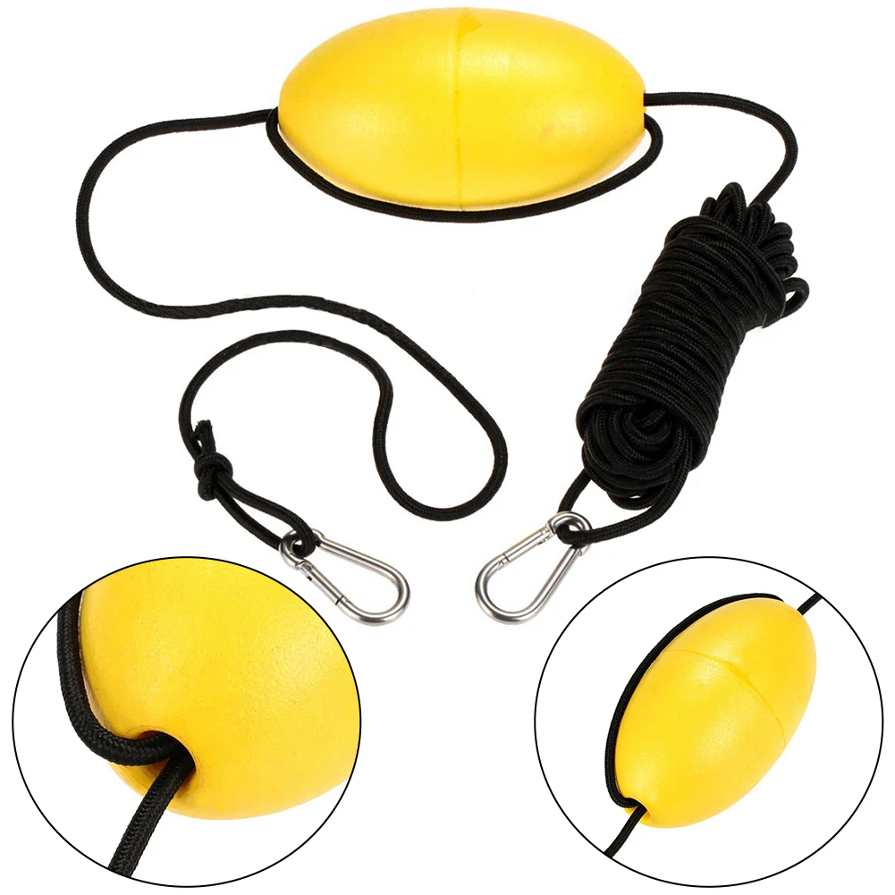 

Kayak Drift Anchor Tow Rope Light-weight Tow Line Throw Line With EVA Buoy Float & Clip Buckles Fishing Sea Anchor Drogue Parts