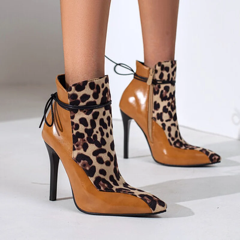 

Winter Women's Plus Size Chunky Heel Party Night Club Shoes Women's Brand Women's Leather Ankle Boots Classic Western Boots