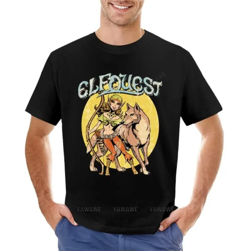 

ElfQuest: Vintage Nightfall (Distressed) T-Shirt oversized t shirts Blouse plus size t shirts funny t shirts for men