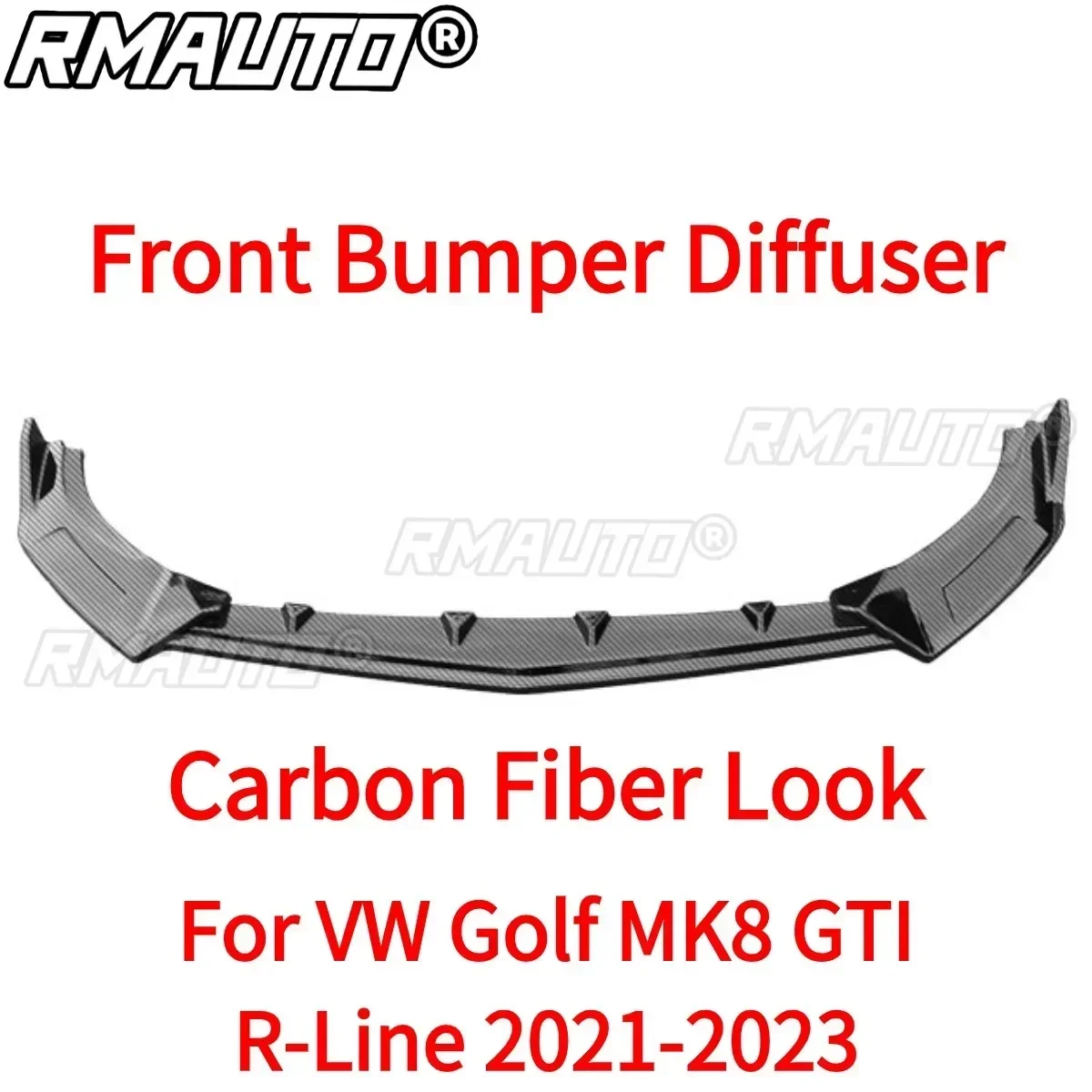 Для VW Golf MK8 Pro GTI R-Line 2021-2023 комплект кузова передний бампер губа из углеродного
