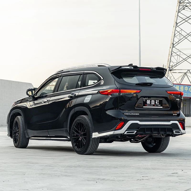 Для Toyota Highlander 4th 2021-2022 Новый MC Mecha форма задний спойлер для багажника заднее крыло
