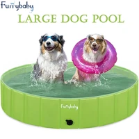 foldable dog swimming pool dog pool pet bath swimming tub bathtub pet swimming pool collapsible bathing for dogs cats kids