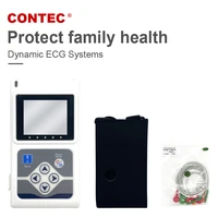 contec 12 channels heart rate tlc5000 24 hours holter portable ecg device with lcd display monitoring ekg system ce