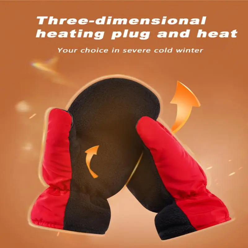 

Waterproof Motorcycle Gloves Heated Guantes Moto Heating USB Hand Warmer Electric Thermal Heated Gloves Battery Powered Gloves